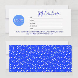 Certificado de Presente Empresarial com Logotipo e