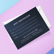 Certificado de Presente Empresarial Editável Adici