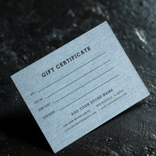 Certificado de Presente Empresarial Editável Adici