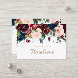 Certificado de Presente Floral de Borgonha, Marinh