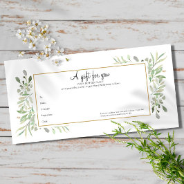Certificado de Presente Folhas da Primavera