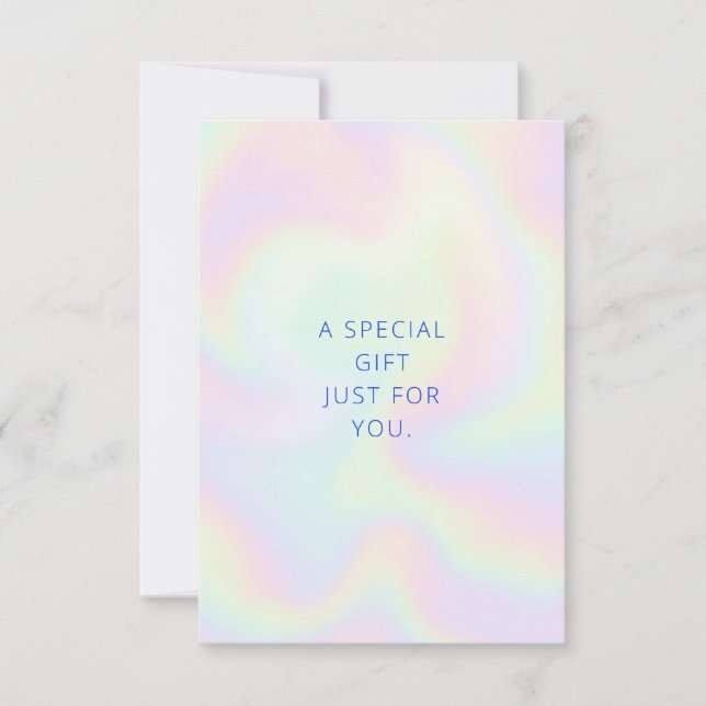 Certificado de Presente Iridescente (Frente)