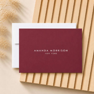 Certificado de Presente Luxuoso Minimalista Vermel
