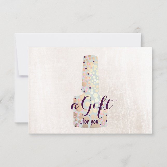 Certificado de Presente Manicurista de Salão de Na (Frente)