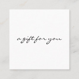 Certificado de Presente Minimalista de Caligrafia