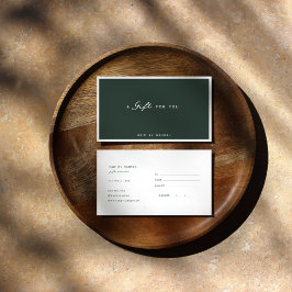 Certificado de Presente Minimalista Moderno Verde