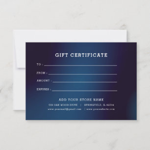 Certificado de Presente Minimalista para Empresas