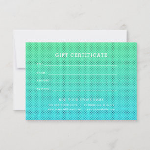 Certificado de Presente Minimalista para Negócios