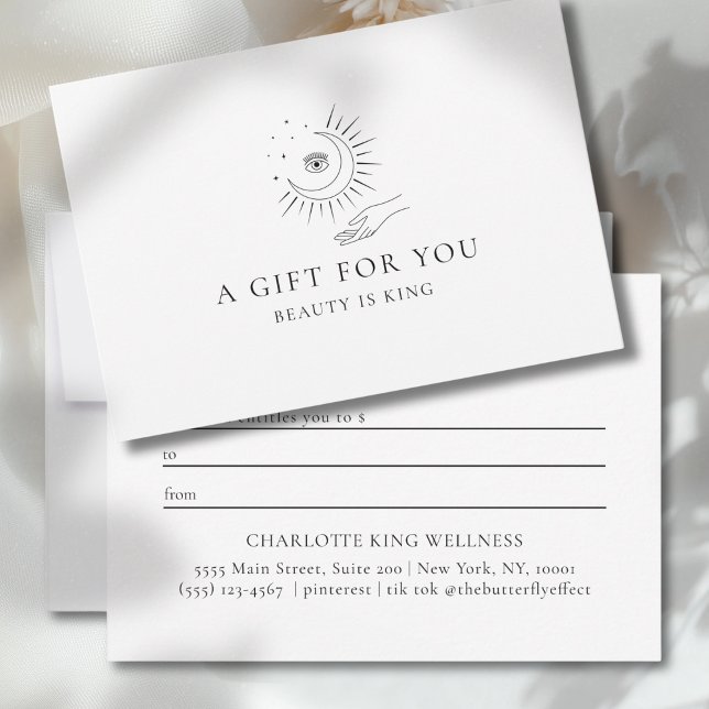 CERTIFICADO DE PRESENTE MOON EYE HAND STARS  (MOON EYE HAND STARS BUSINESS GIFT CERTIFICATE)