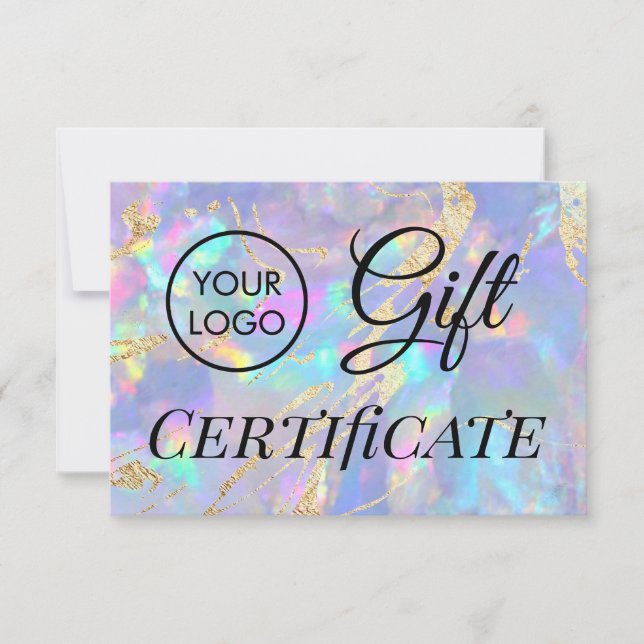 certificado de presente opal logo (Frente)