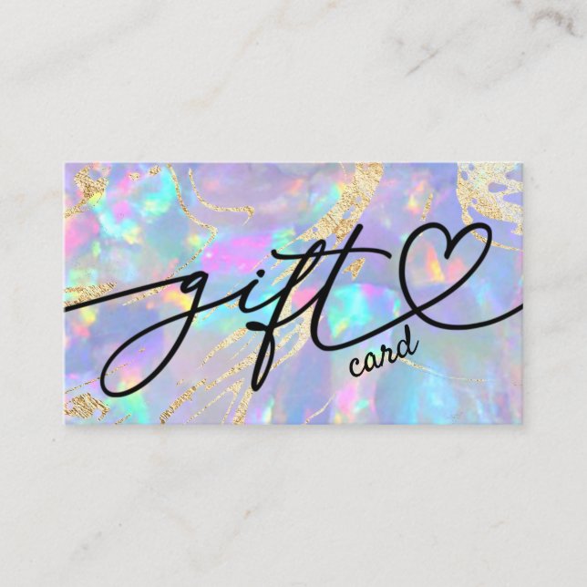 certificado de presente opal púrpura (Frente)