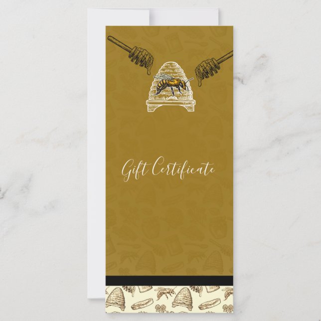 Certificado de Presente Orgânico Vintage de Colmei (Frente)