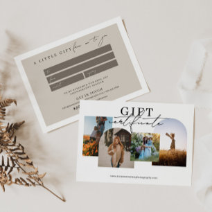 Certificado de Presente para Colagem de Fotografia