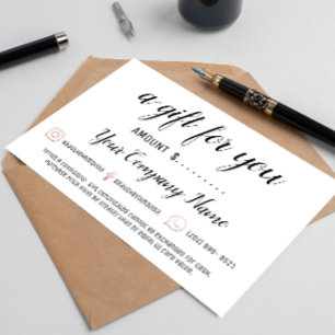Certificado de presente para empresa Logotipo soci