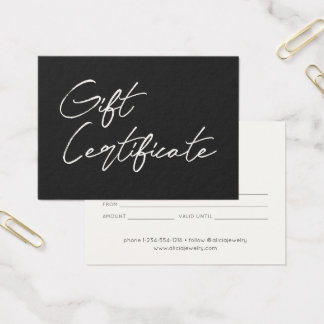Certificado de Presente para Empresas de Caligrafi