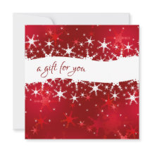 Certificado de Presente para Flocos de Neve de inv