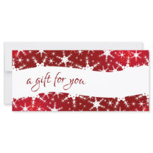 Certificado de Presente para Flocos de Neve de inv