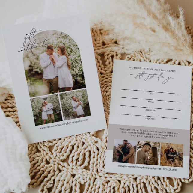 Certificado de Presente para Fotografia em Arch Mo (Criador carregado)