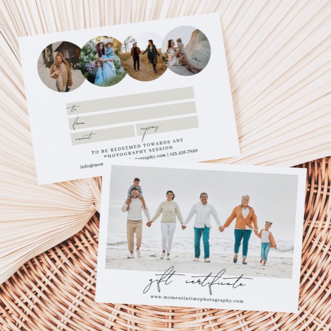 Certificado de Presente para Fotografia em Círculo (Criador carregado)