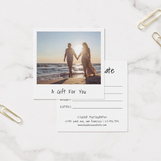 Certificado de Presente para Fotografia Minimalist (Escritótio)