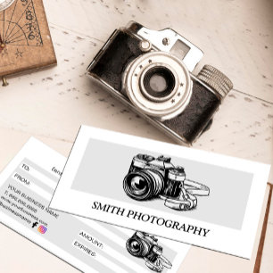 Certificado de Presente para Fotógrafo de Câmera M