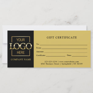 Certificado de presente para logotipo empresarial