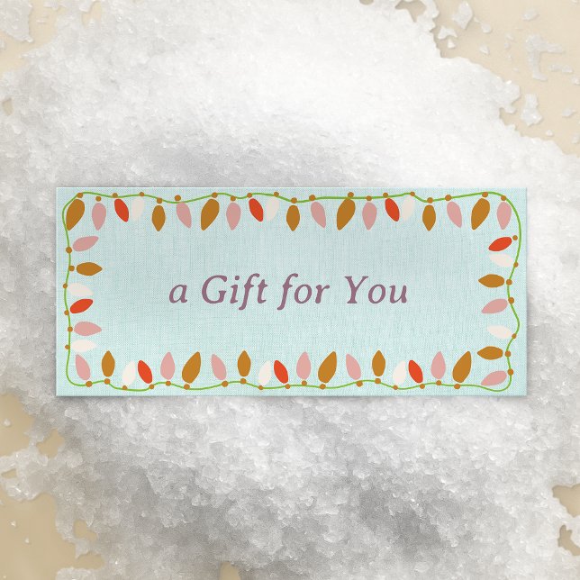 Certificado de Presente para Luzes de Natal Retroa (Criador carregado)