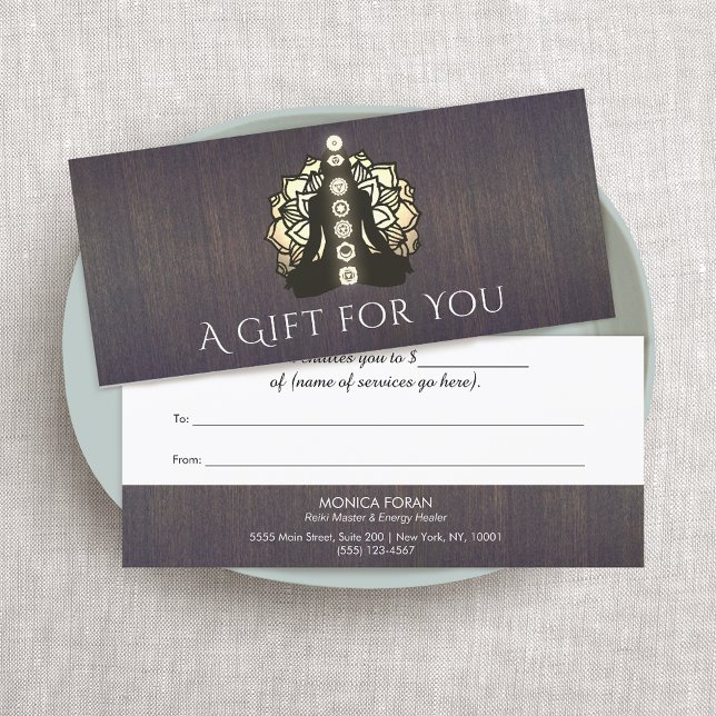 Certificado de Presente para Master & Energy Heale (Criador carregado)