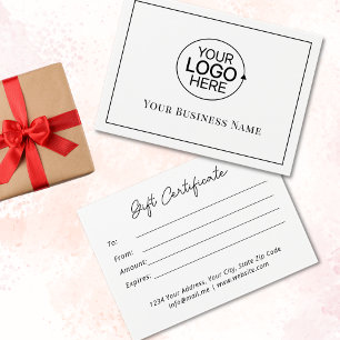 Certificado de Presente para Script de Logotipo Br