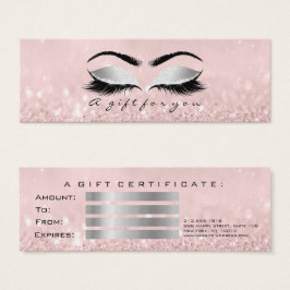 Certificado de Presente Pequenas Lashes Rosa Peque