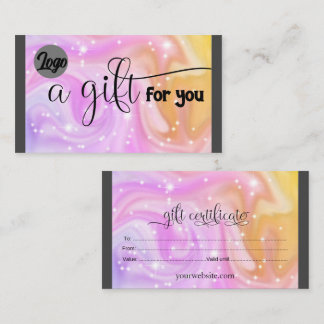 Certificado de Presente Personalizado