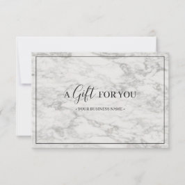 Certificado de Presente Personalizado de Marble Mo