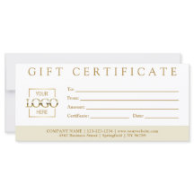 Certificado de Presente Personalizado para Empresa