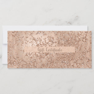 Certificado de Presente Rosa Dourado Rosa Glam Bri