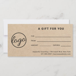 Certificado de Presente Russo Simples para Logótip