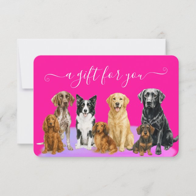 Certificado de Presente Tosa de Cães Pink Dog Groo (Frente)