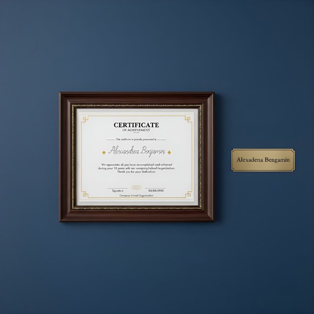 Certificado de Profissional de Realização de Ouro  (Criador carregado)