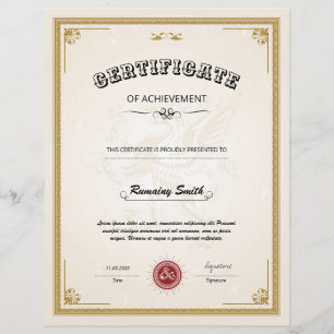 Certificado De Realização