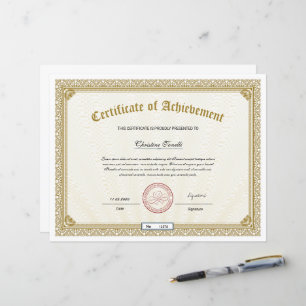 Certificado de realização