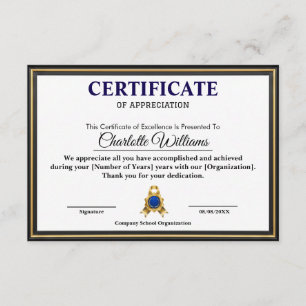 Certificado de Realização Executivo Profissional A