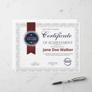 Certificado de Realização Moderno