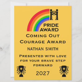 Certificado de Saída LGBTQ+ e Orgulho