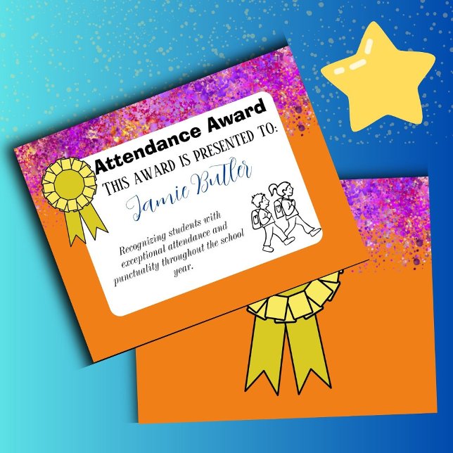 Certificado de segundo grau de prêmios de Particip (attendance award)
