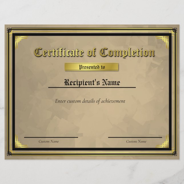 Certificado de Sinalizador de Linha Azul Fino Pers (Frente)