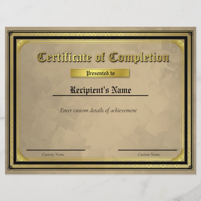 Certificado de Sinalizador de Linha Azul Fino Pers (Frente)