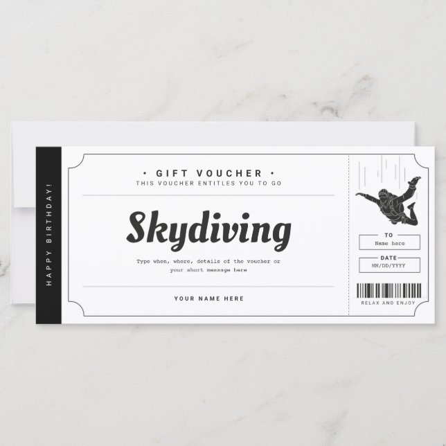 Certificado de Variante de Oferta do Skydivt (Frente)