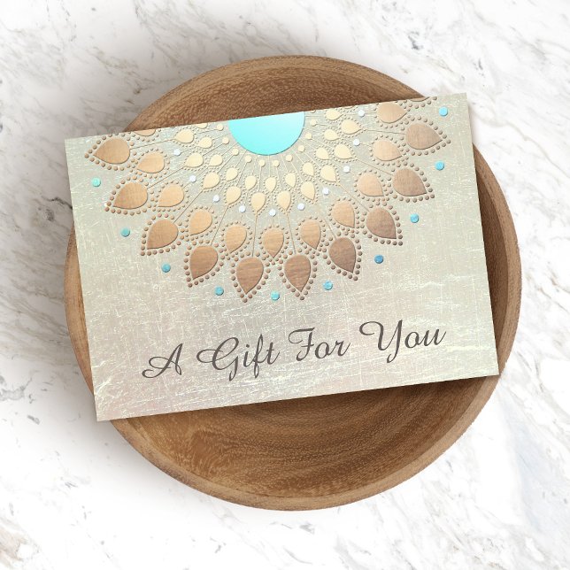 Certificado Dourado de Lotus Salon e Spa Gift (Criador carregado)