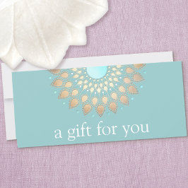 Certificado Dourado Lotus Mandala de Bem-Estar