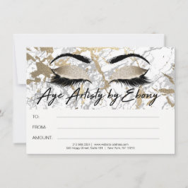 Certificado Ebony Dourado Marble Makeup Beauty