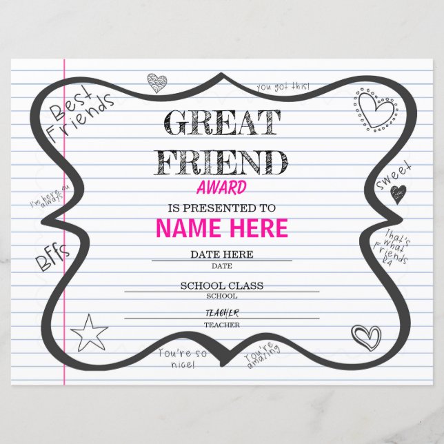 Certificado Escolar (Frente)